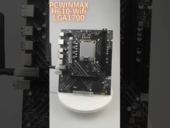 PCWINMAX H610 LGA1700 DDR4 WiFi Motherboard - عملکرد قابل اعتماد برای پردازنده های Intel نسل 12