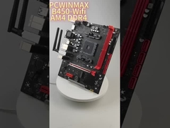 PCWINMAX B450 AM4 DDR4 مادربرد وای فای - عملکرد بالا، اتصال قابل اعتماد برای ساخت کامپیوتر شما