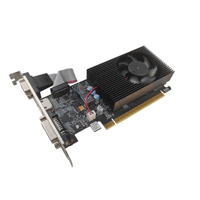 PCWINMAX اصلی GeForce GT 610 2GB DDR3 کارت گرافیکی 64 بیتی با مشخصات پایین خروجی VGA بدون نیاز به برق PCIe چند مانیتور برای دسکتاپ تجاری و دفتر PC OEM / ODM عمده